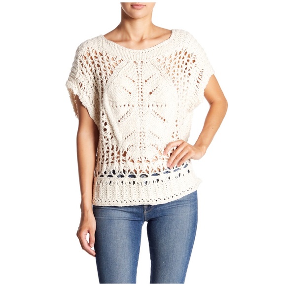 Free People Sweaters - Free People cream Diamond in the Rough sweater